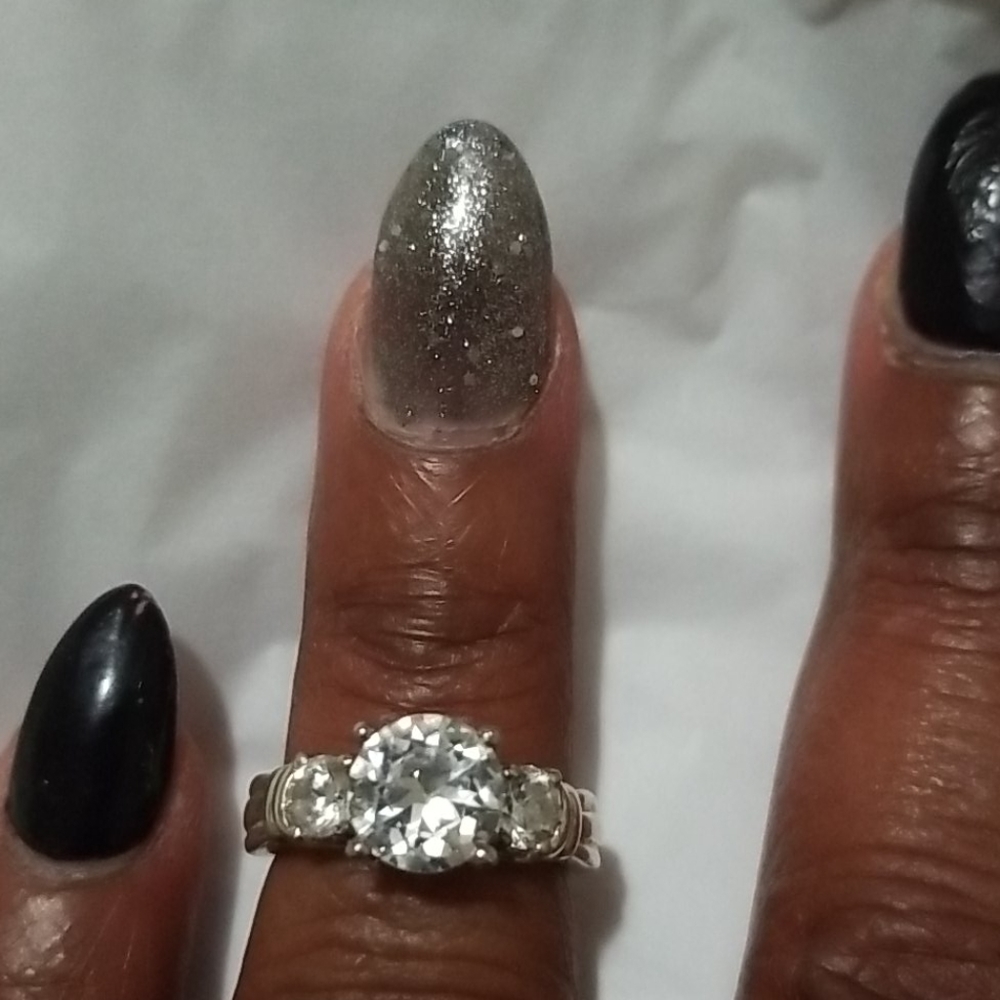 925 3-Stone Silver Ring